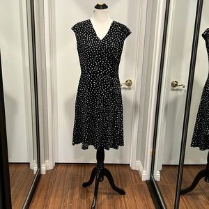 Charter Club Black and White Midi Dress